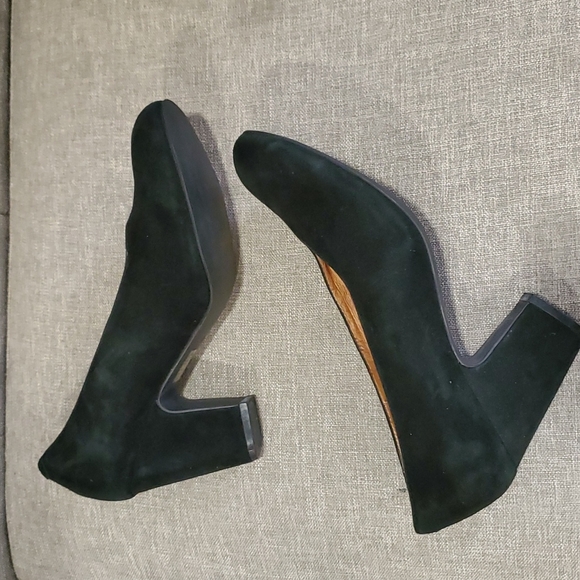 Jeffrey Campbell poetry women  black suade pums size 10 - Picture 2 of 15